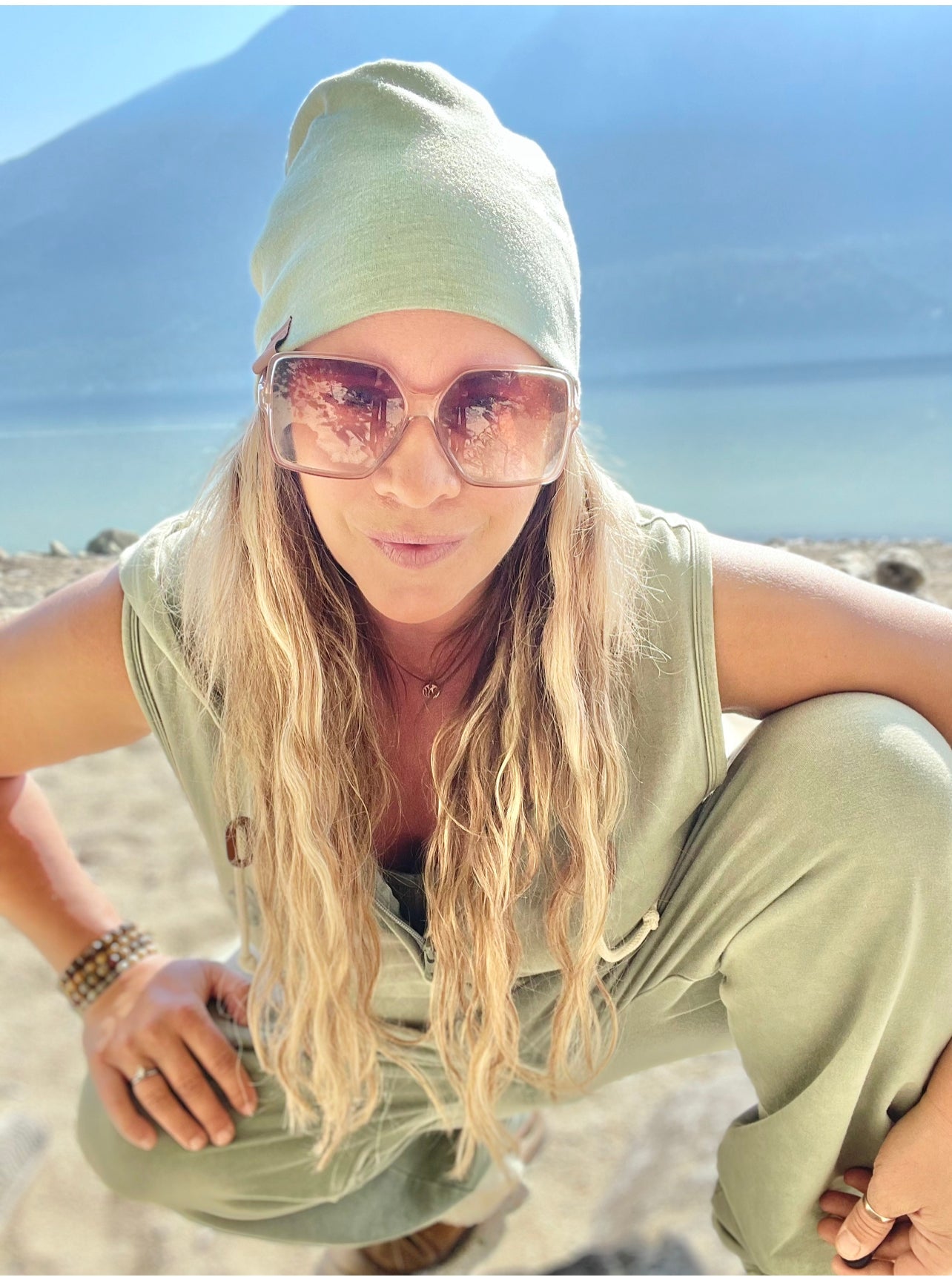 -SOLD OUT- 100% MERINO TOQUE/BEENIE - GLACIER LAKE GREEN - ADULT -