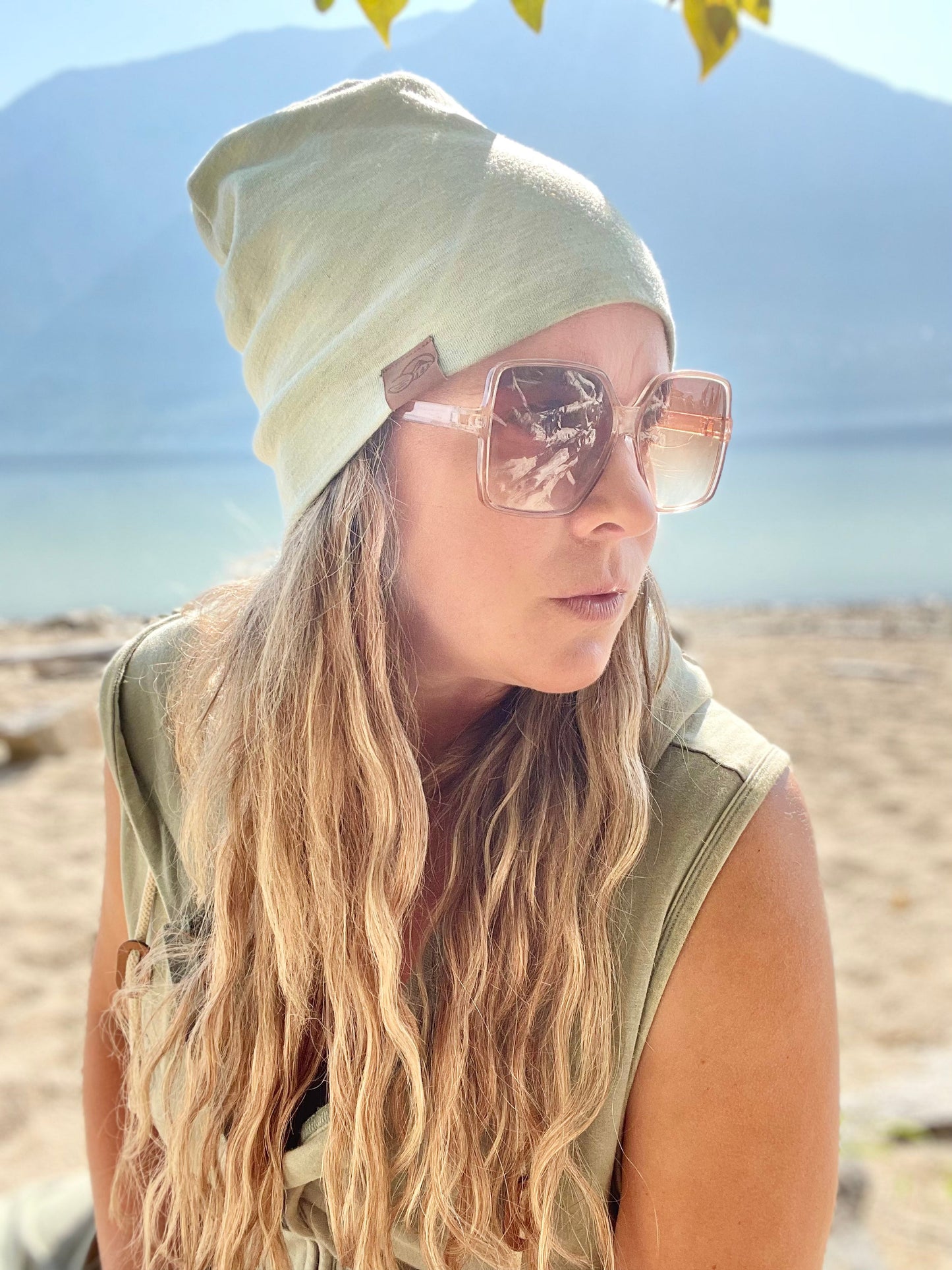 -SOLD OUT- 100% MERINO TOQUE/BEENIE - GLACIER LAKE GREEN - ADULT -