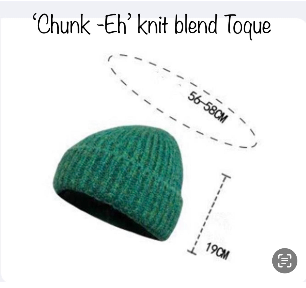 'CHUNK-EH' THICK KNIT WINTER TOQUE