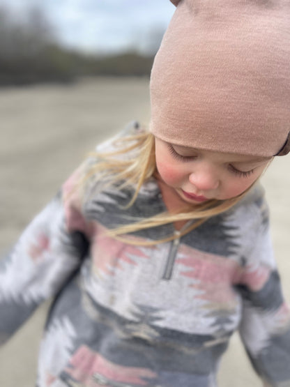 100% MERINO TOQUE/BEENIE - CHILCOTIN SANDS - KIDS