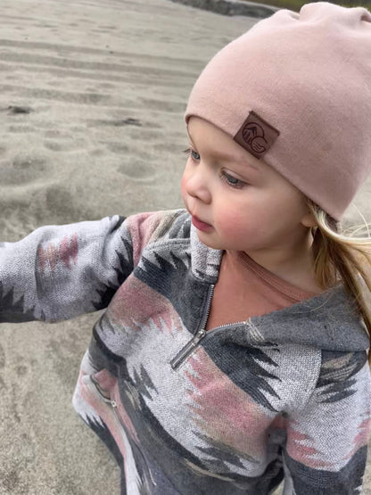 100% MERINO TOQUE/BEENIE - CHILCOTIN SANDS - KIDS